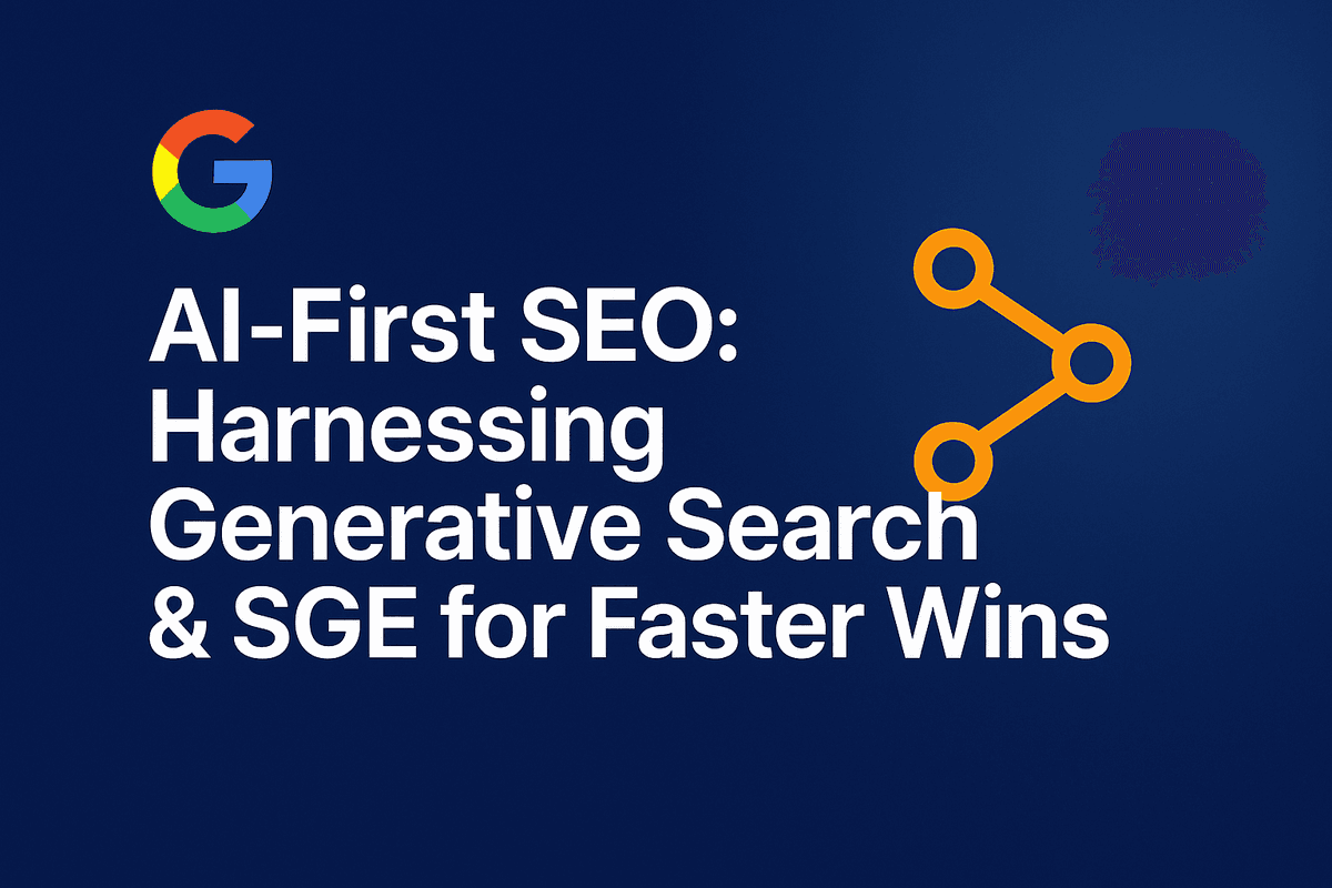 AI-First SEO: Harnessing Generative Search & SGE for Faster Wins