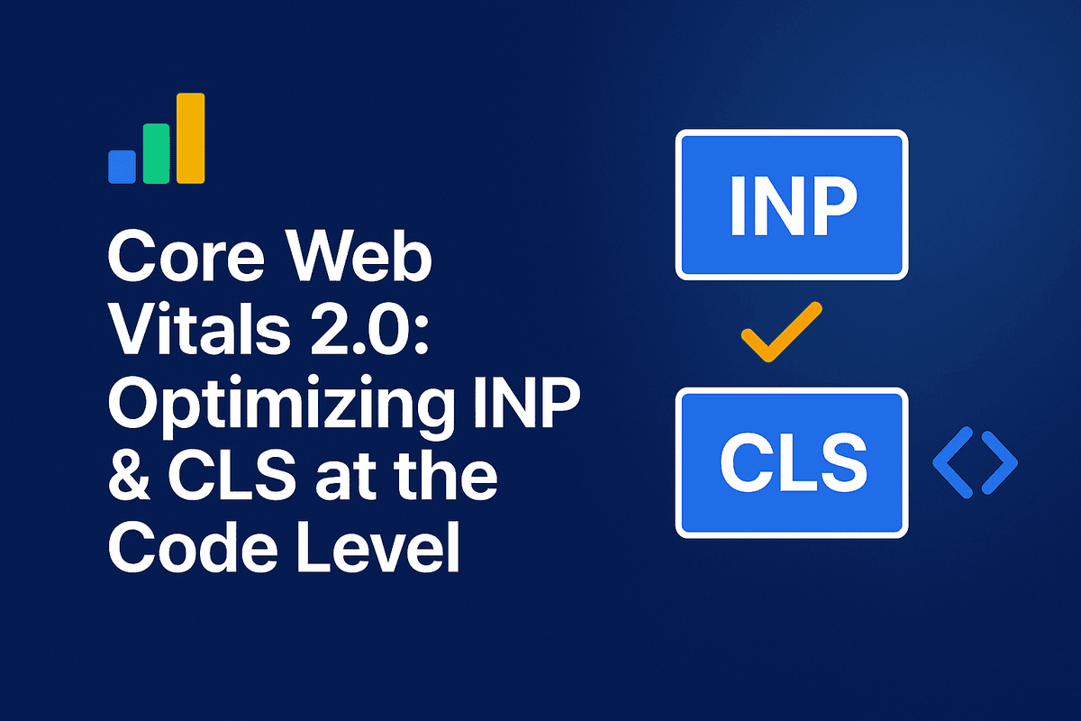 Core Web Vitals 2.0: Optimizing INP & CLS at the Code Level